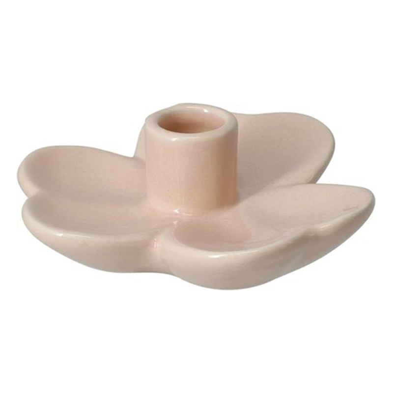 Portavela Flor Rosa 9X4cm 