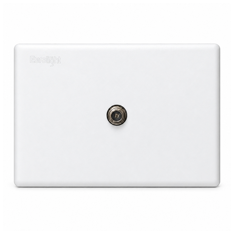 Toma Coaxial Blanco Danubio Eurolight