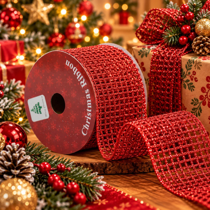 Cinta Roja Troquel Cuadros 2.1/2x10YDS