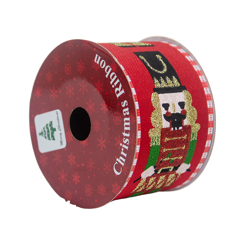 Cinta Navideña Roja Cascanuez 2.1/2x10YDS