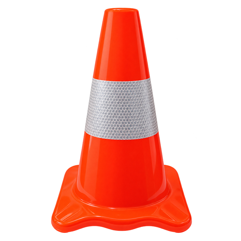 Cono Naranja con Caucho Reflectivo 30cm