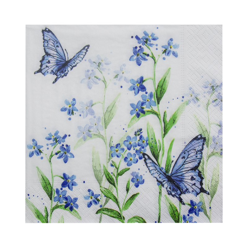 Servilleta Azure Bloom 33x33cm