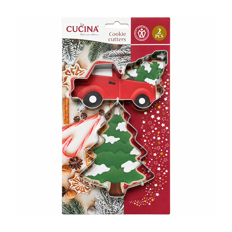 Cortador de Galletas x2 Carro Árbol 