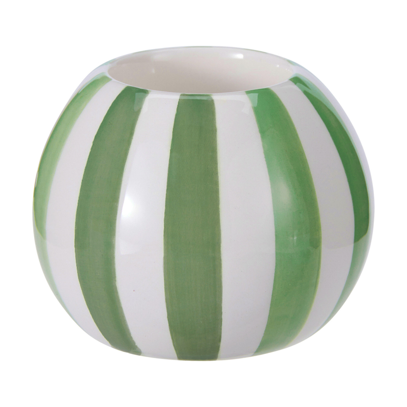 Portavela Esfera Verde 9X7.5cm 