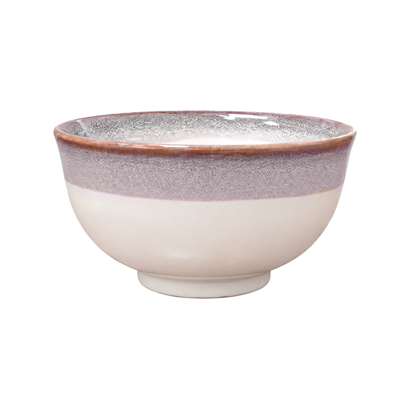 Pocillo de Cerámica Blanco y Morado 5cm 
