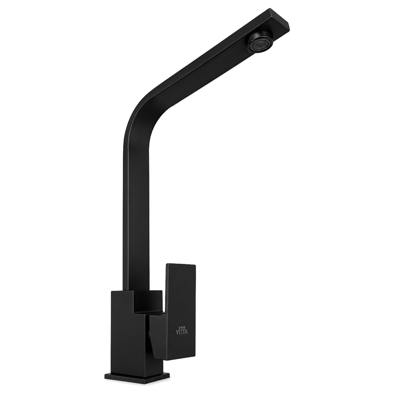 Grifería Impera Monomando Negro Mate 38cm Vitta