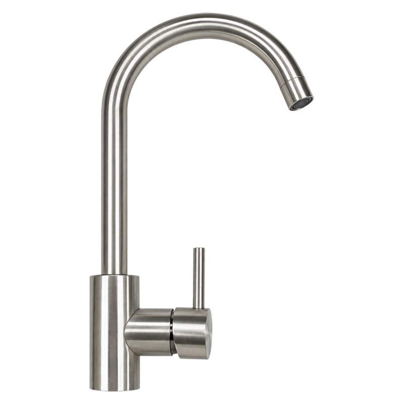 Grifería Cocina Terni Monomando Inoxidable 33cm Vitta