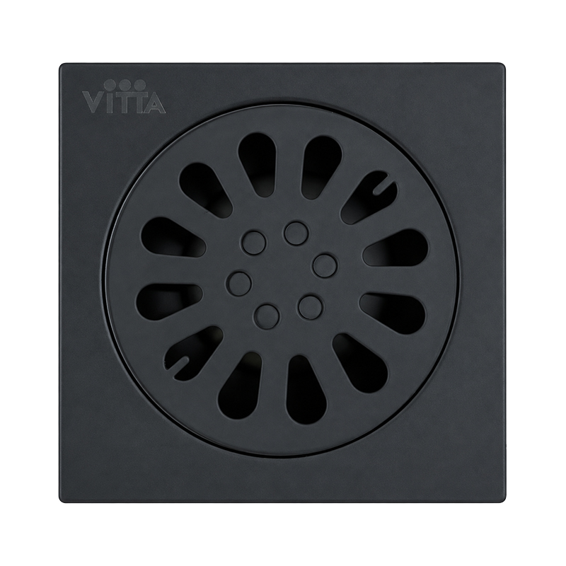 Rejilla Cuadrada 10cm Negro Mate Vitta