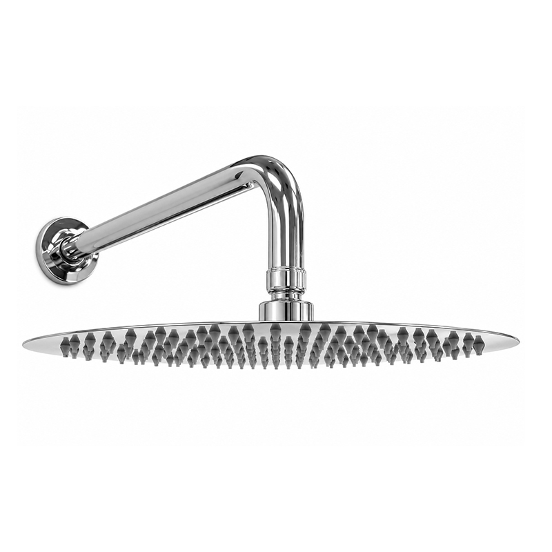 Cabeza de Ducha Redonda  Cromo 30cm con Brazo 40cm