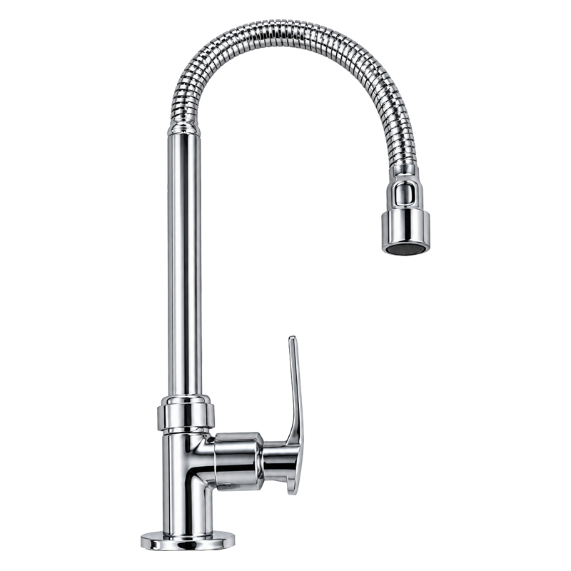 Grifería Cocina de Mesón Pico Flexible Cromo Vitta 