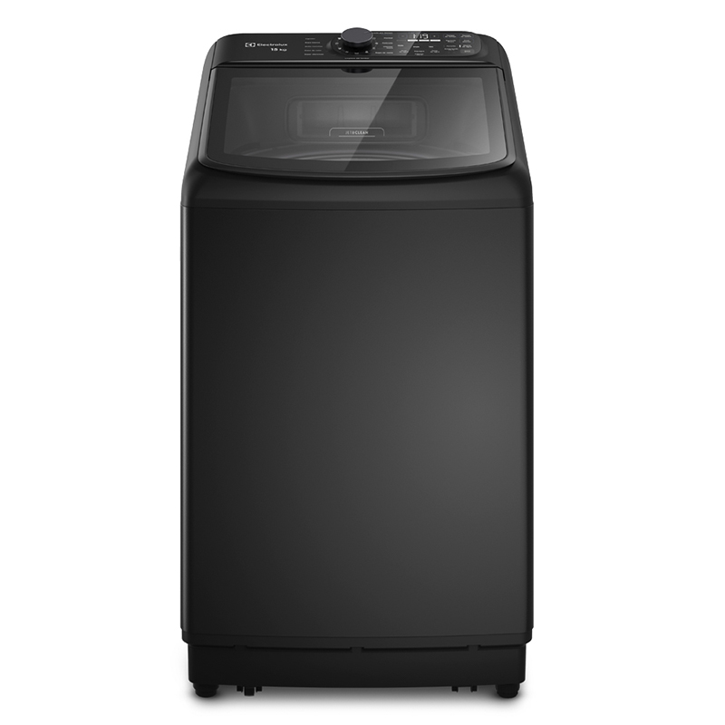Lavadora Carga Superior 15kg Jet&Clean Negra Electrolux