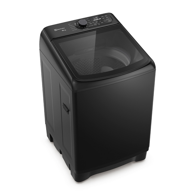 Lavadora Carga Superior 18kg Jet&Clean Negra Electrolux 