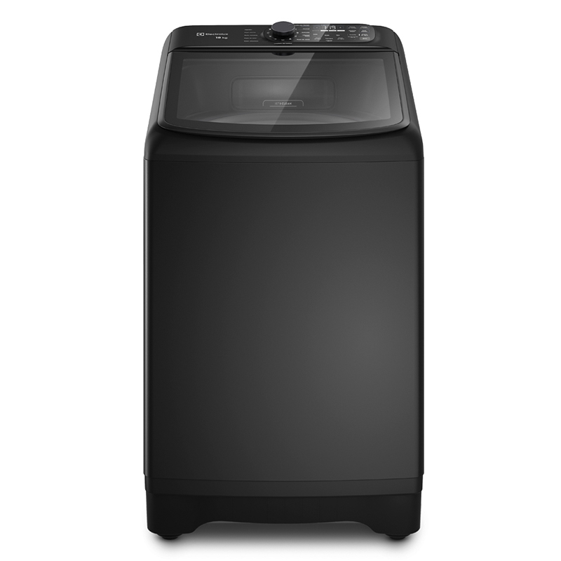 Lavadora Carga Superior 18kg Jet&Clean Negra Electrolux 