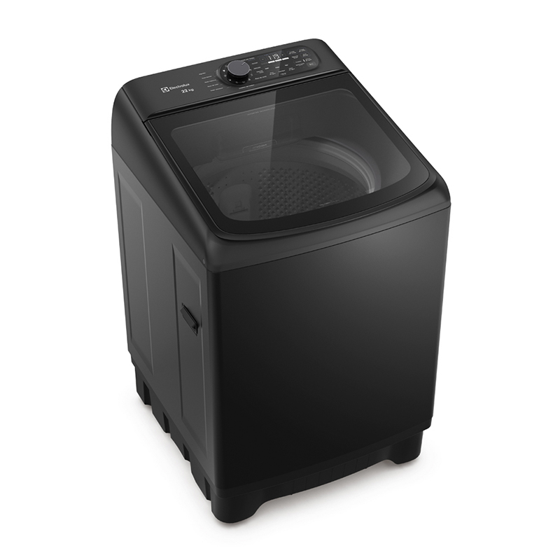 Lavadora Carga Superior 22kg Jet&Clean Negra Electrolux