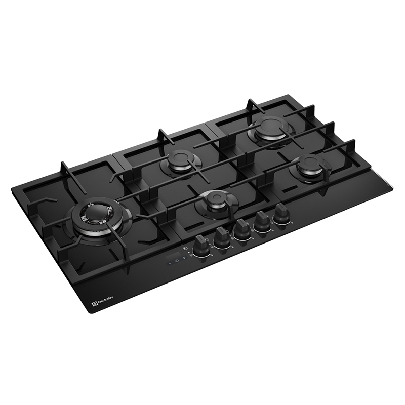 Cocina a Gas con 5 Quemadores 90cm Black Electrolux
