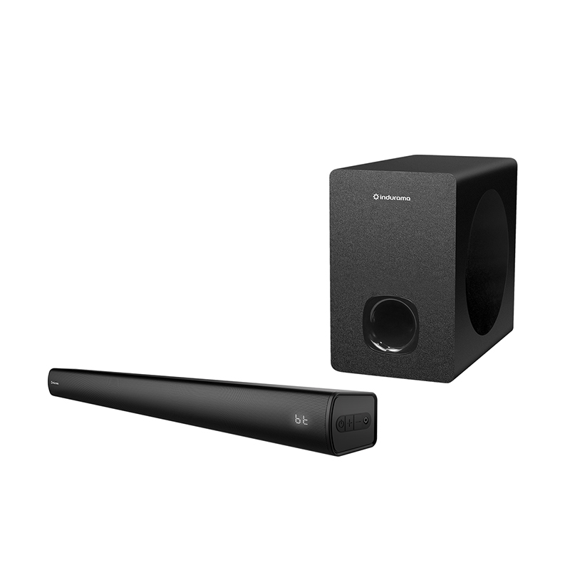 Barra de Sonido Indurama BSI-80 con Subwoofer para Sonido 2.1