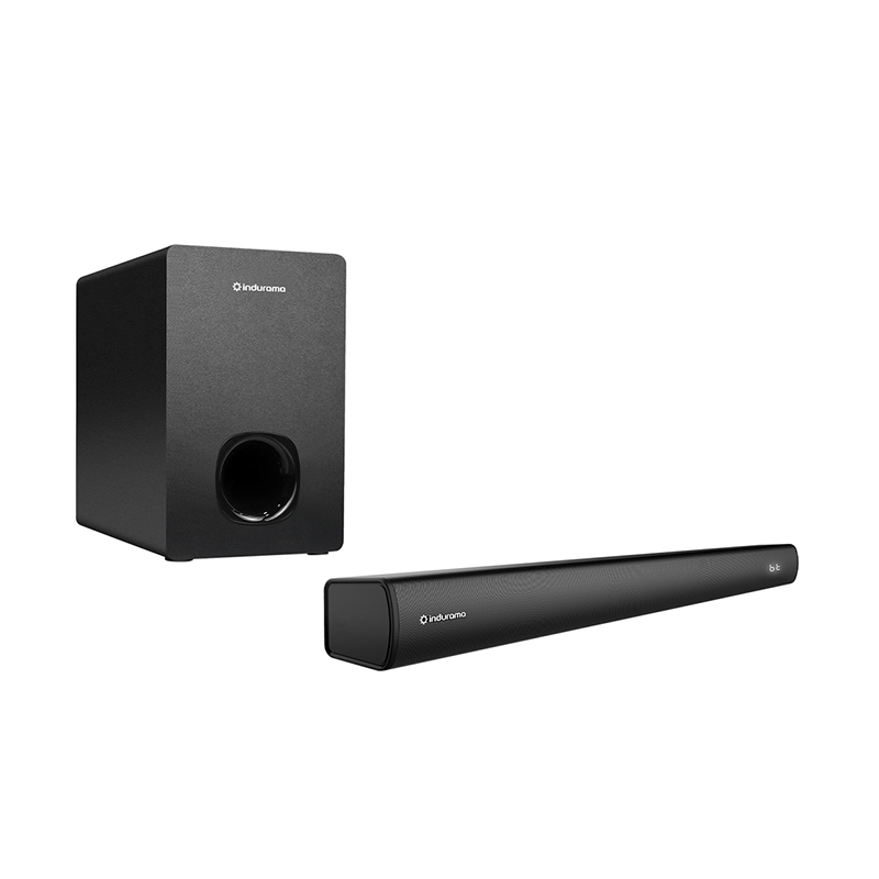 Barra de Sonido Indurama BSI-80 con Subwoofer para Sonido 2.1