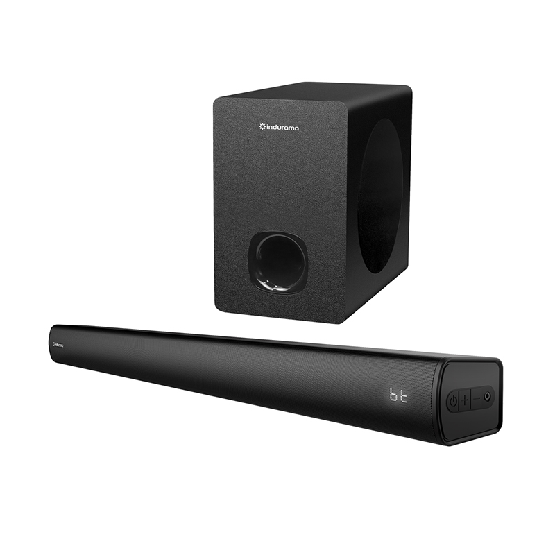 Barra de Sonido Indurama BSI-80 con Subwoofer para Sonido 2.1