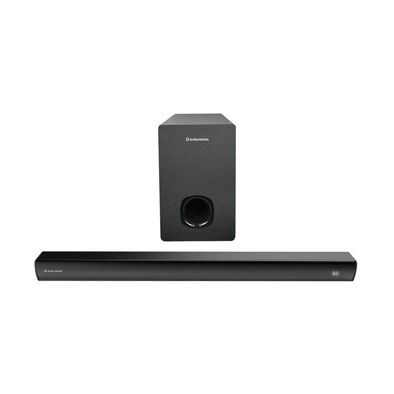 Barra de Sonido Indurama BSI-80 con Subwoofer para Sonido 2.1