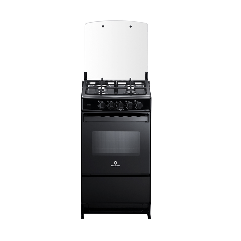 Cocina a Gas Canela Spazio Plus de 20" en Acabado Negro Indurama 