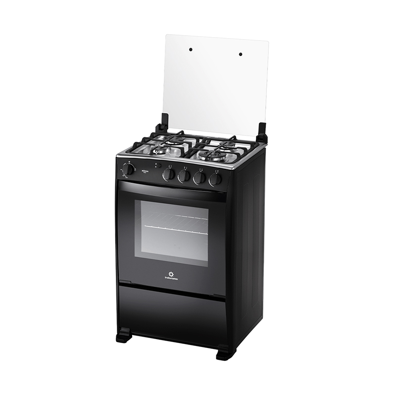 Cocina a Gas Mérida Black Quarzo de 24" Indurama