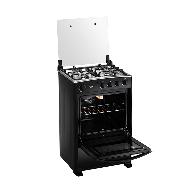 Cocina a Gas Mérida Black Quarzo de 24" Indurama