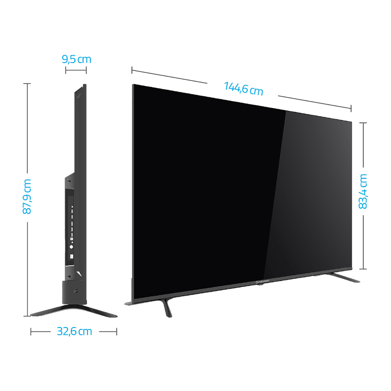 Televisor 65TIKJ1UHDQLED de 65" QLED 4K con Google TV 5.0 Indurama