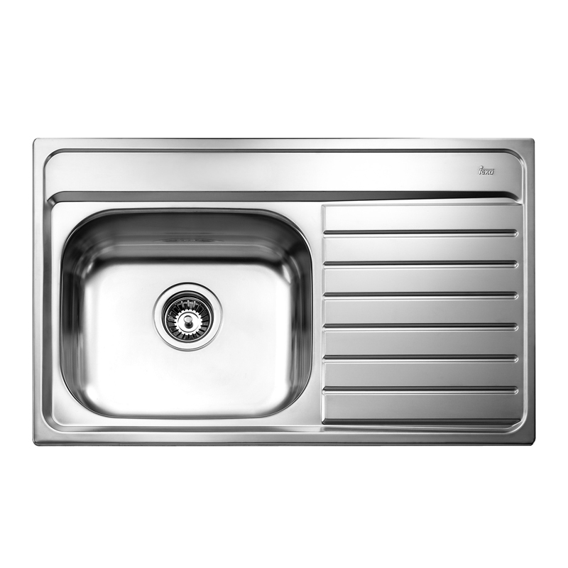 Fregadero de 1  Pozo con  Escurridor de Acero Inoxidable Teka