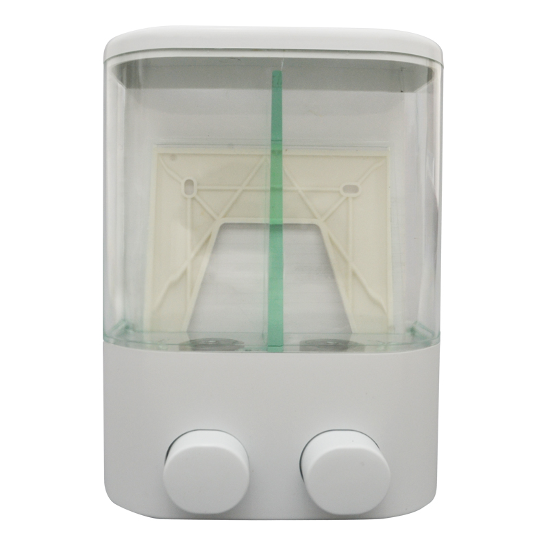 Dispensador de Jabón Líquido Vertical Transparente en el Centro con Dos Servicios 1000ML