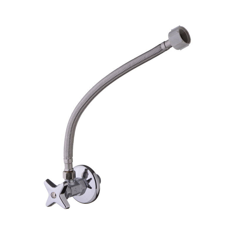 Conjunto Llave Angular Metálica con Manguera Flexible 12″ para Inodoro