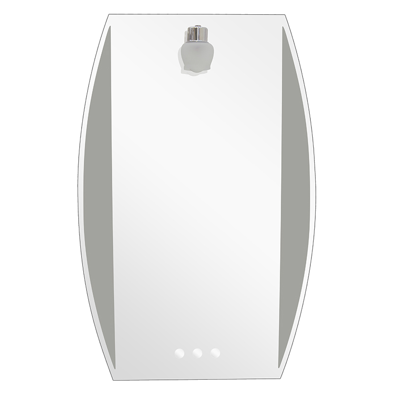 Espejo Vertical Oval Arenado 1 Aplique