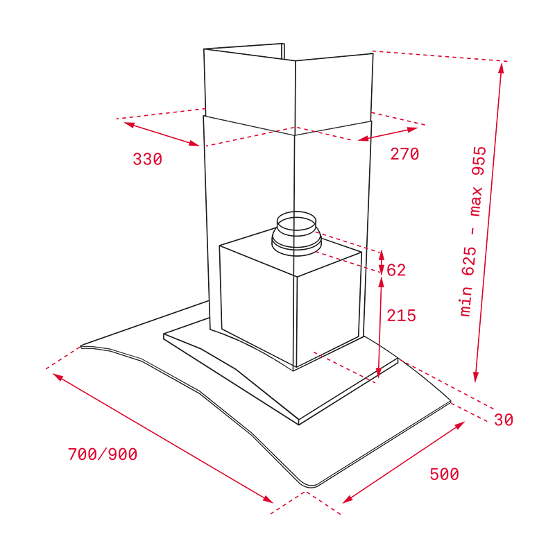 Campana Extractora NC980 90cm Teka