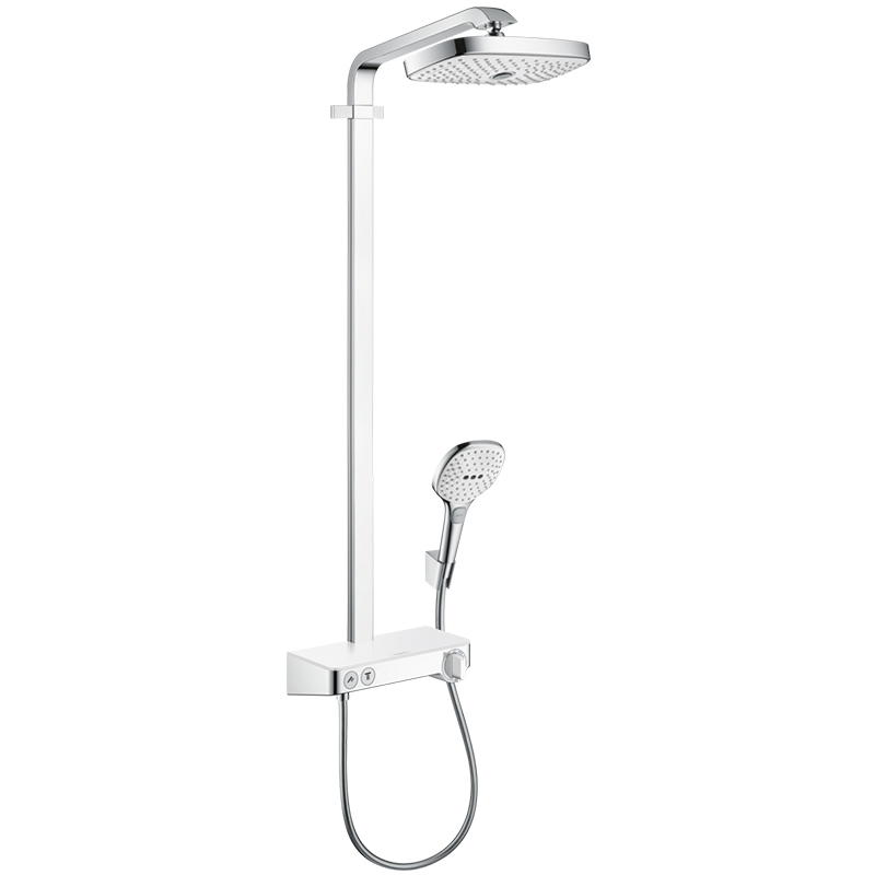 Grifería con Cabeza de Ducha y Ducha Teléfono de 2 Funciones Blanco Cromo Hansgrohe