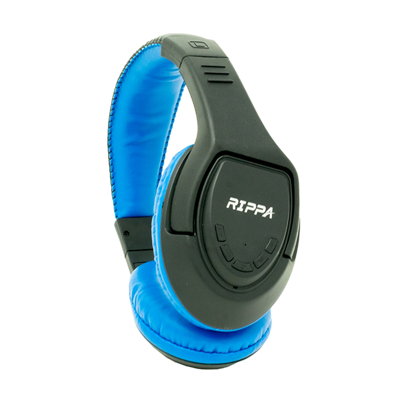 Audífono + Micrófono Bluetooth  On Ear - Hasta 6 Horas de Reproducción Azul Rippa