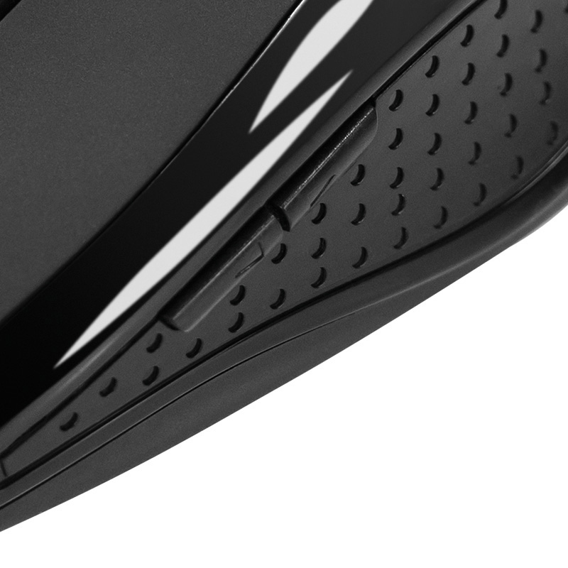Mouse Klip  Inalambrico 6 Bot. Nano Usb - Negro Xtreme