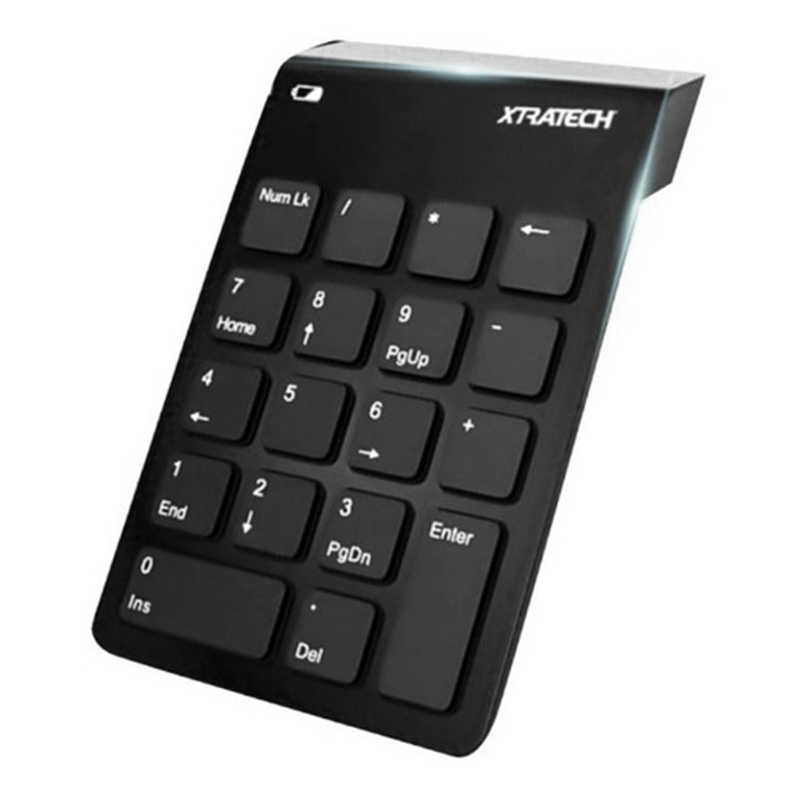 Teclado Numerico Inalambrico Xtratech Usb Negro