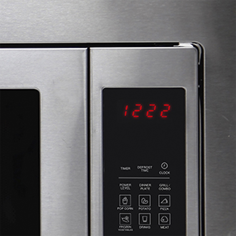 Horno de Microondas Empotrable de 31.1L Acero Inoxidable con Vidrio Negro GE Profile