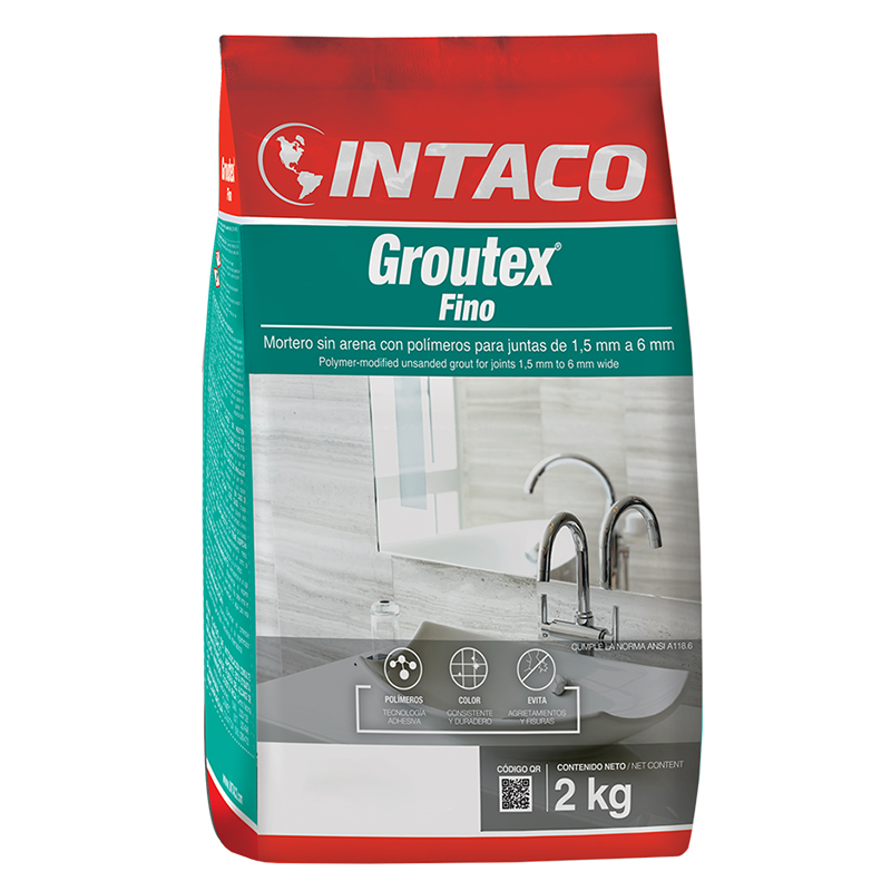 Groutex Fino Azul Metal 2kg Intaco