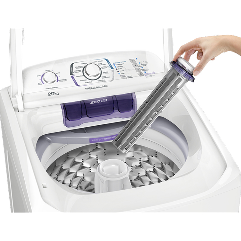 Lavadora de Carga Superior 20kg Blanca Electrolux