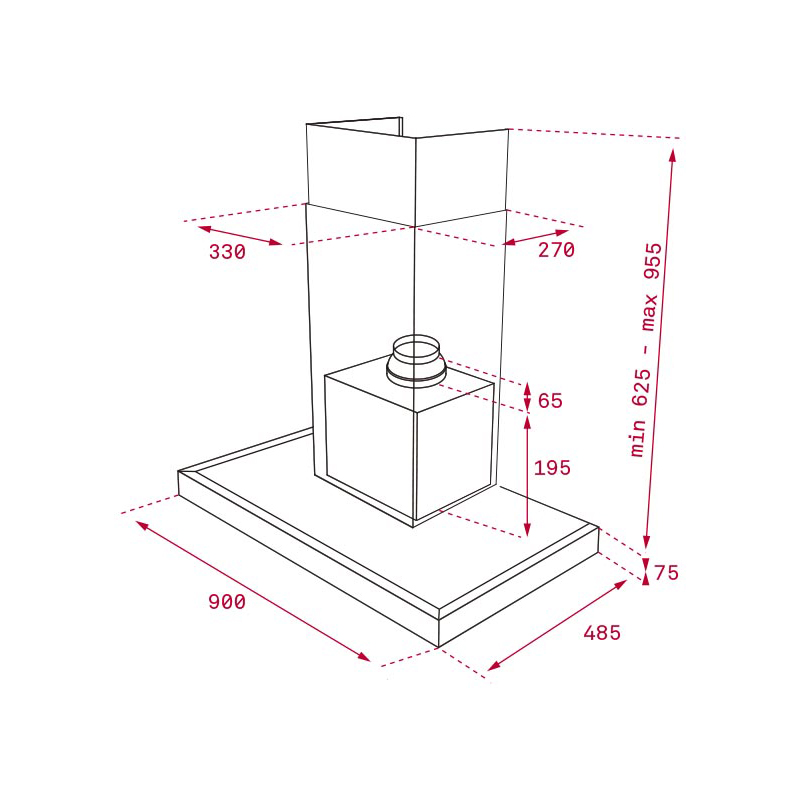 Campana de Pared DPL980 Teka