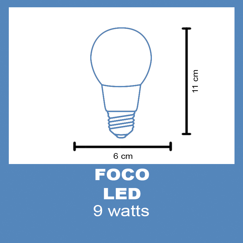 Foco Led A60 9w E27 Sylvania