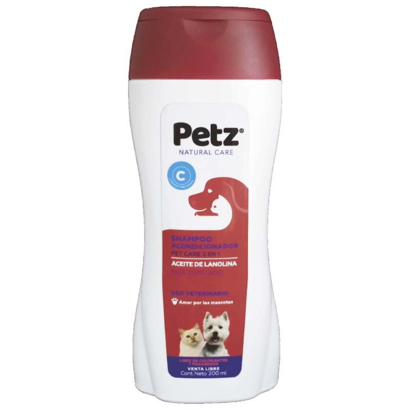 Shampoo Acondicionador 2 en 1  de 200ml Petz