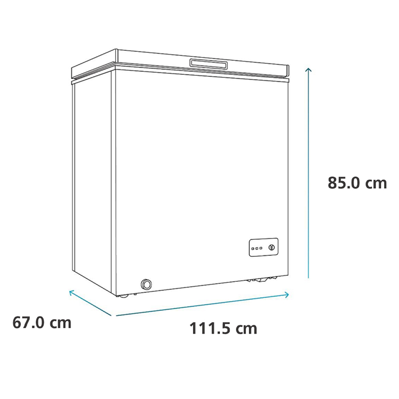 Congelador Horizontal 300 L Brutos Blanco ALASKA300B4 Mabe