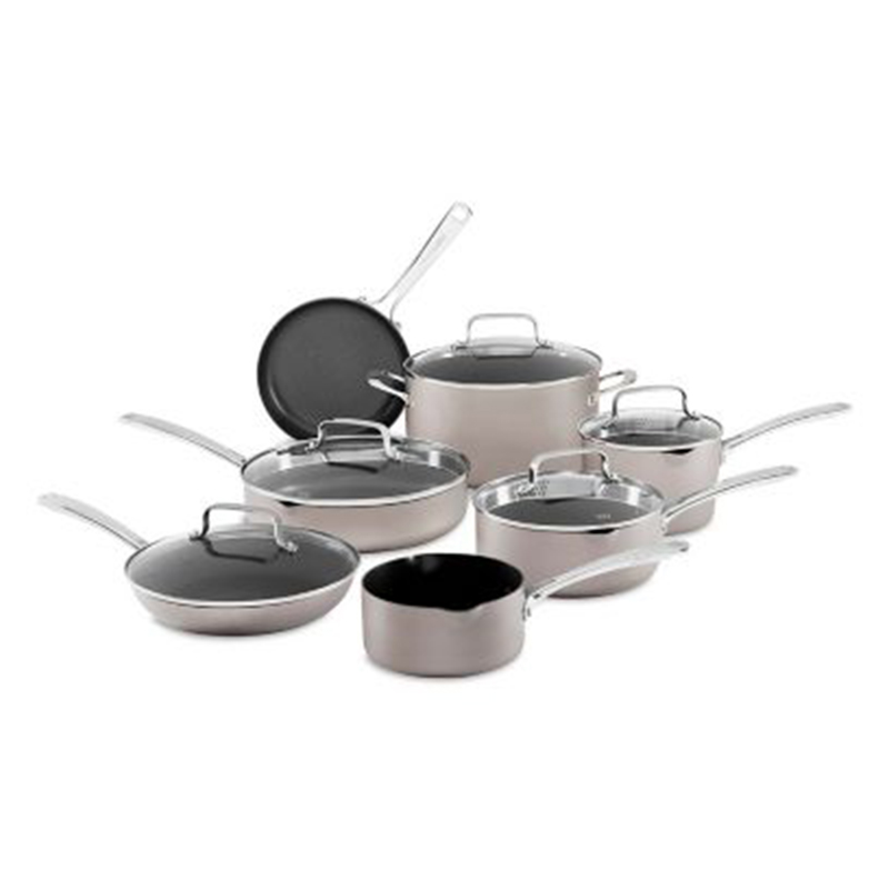 Ollas de Aluminio Anodizado Antiadherente 12 Piezas  Cocoa Kitchenaid