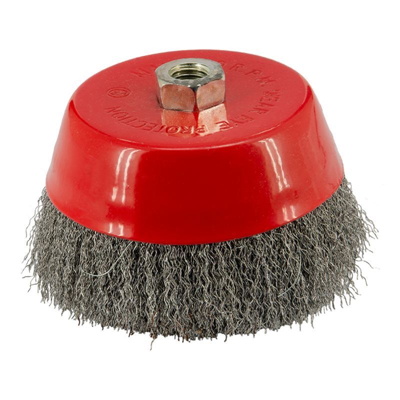 Cepillo Copa de Alambre Ondulado