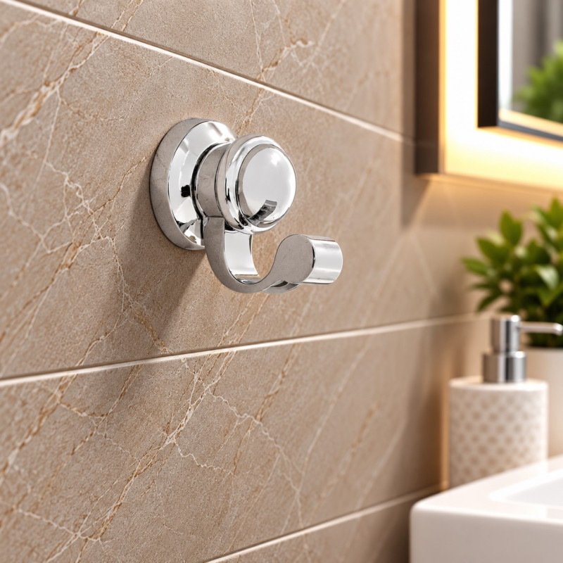 Gancho para Baño Round Cromo Spring