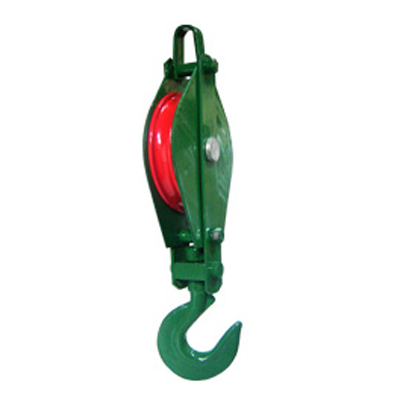 Polea Verde con Gancho una Rueda