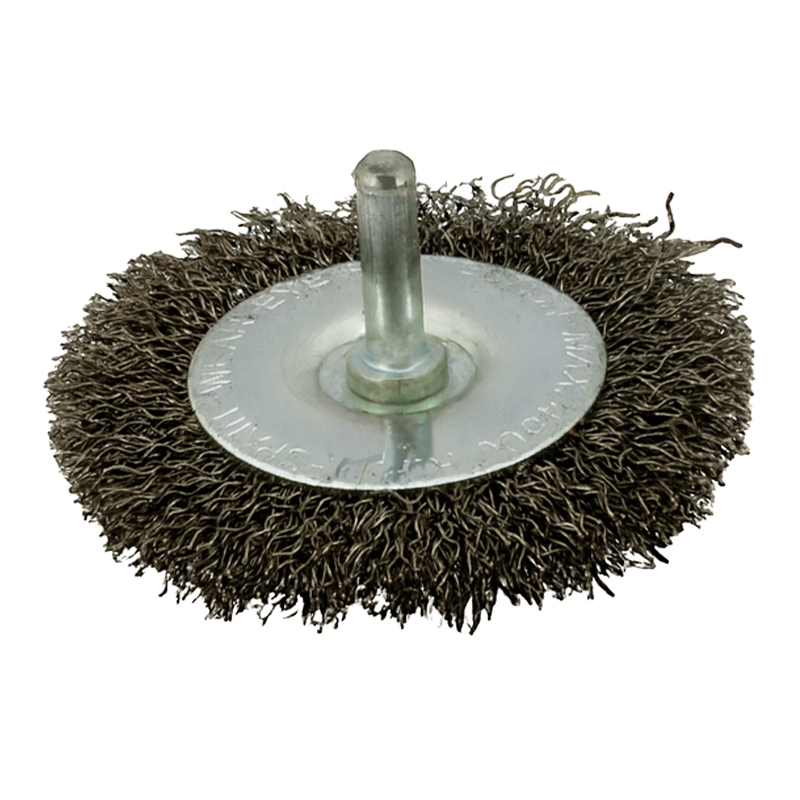 Cepillo Disco con Eje de Alambre Ondulado