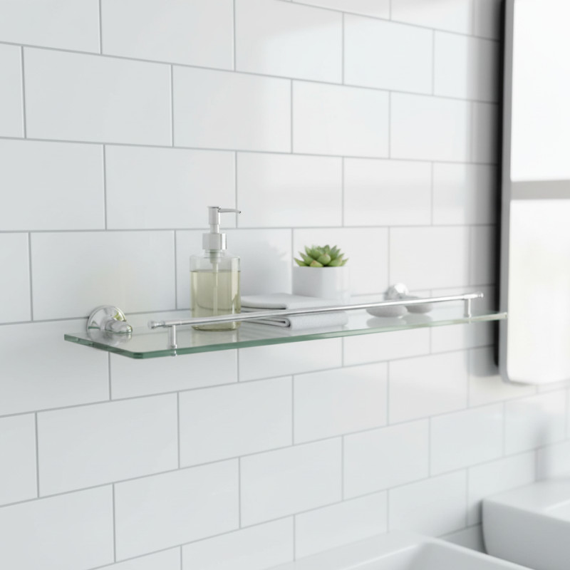 Repisa de Vidrio Rectangular Spring