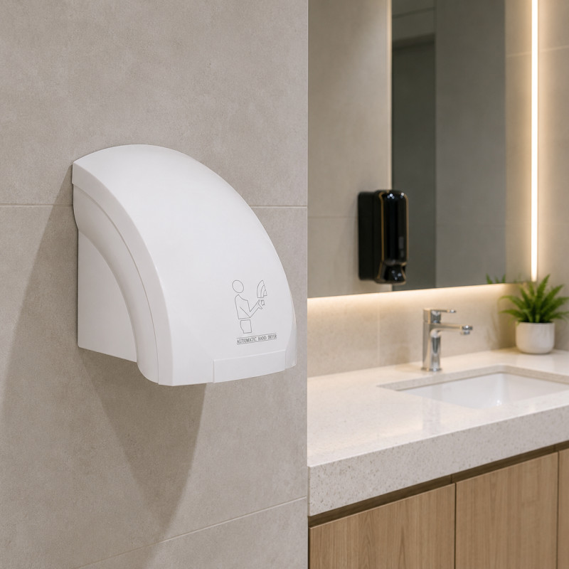 Secador de Mano Automático Blanco de 1600W